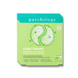 Pack of patchology Cool Crush hydrogel eye patches on a white background