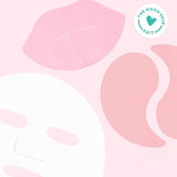 Pink and white abstract design with 'The Good Skin Edit' logo in the corner.