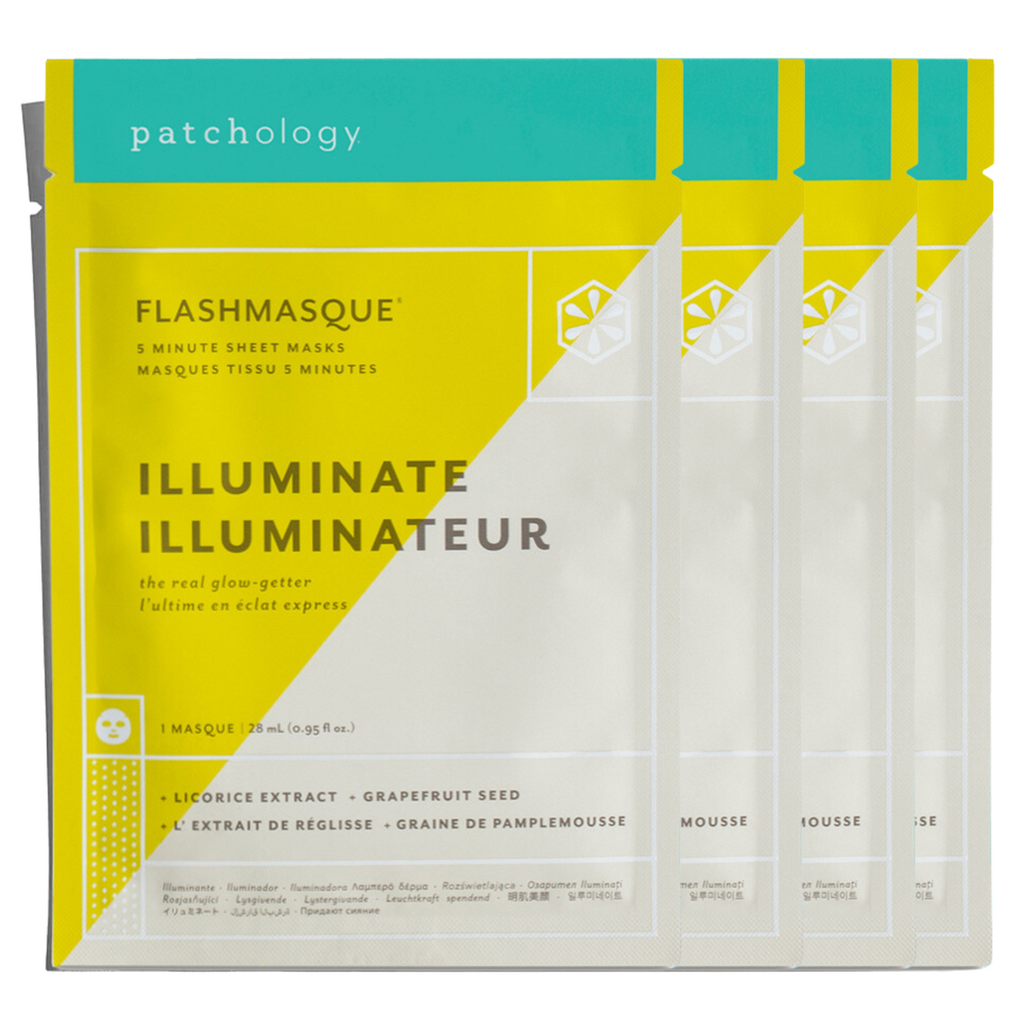 FlashMasque® Illuminate 5 Minute Sheet Masks